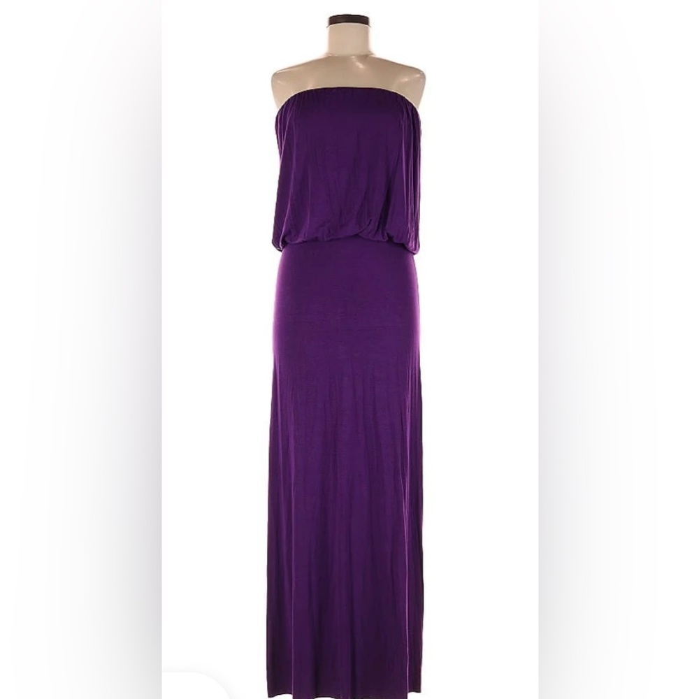 Go Couture Purple Strapless Gown for Cocktail Nights